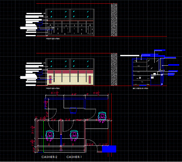 Bank Cash Counter Detailed Dwg CAD Drawing File Download Now Cadbull   UploadJpg825bank Cash Counter Detail 